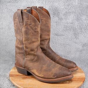 Ariat Brown Leather Men’s Cowboy Boots Size 11 D Style #33625